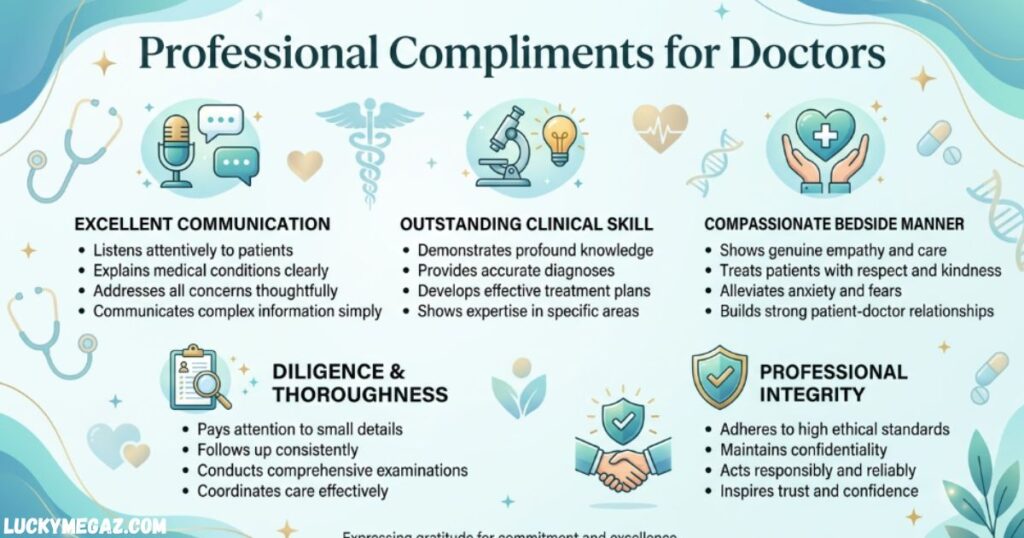 Professional Compliments for Doctors with compliments for doctors