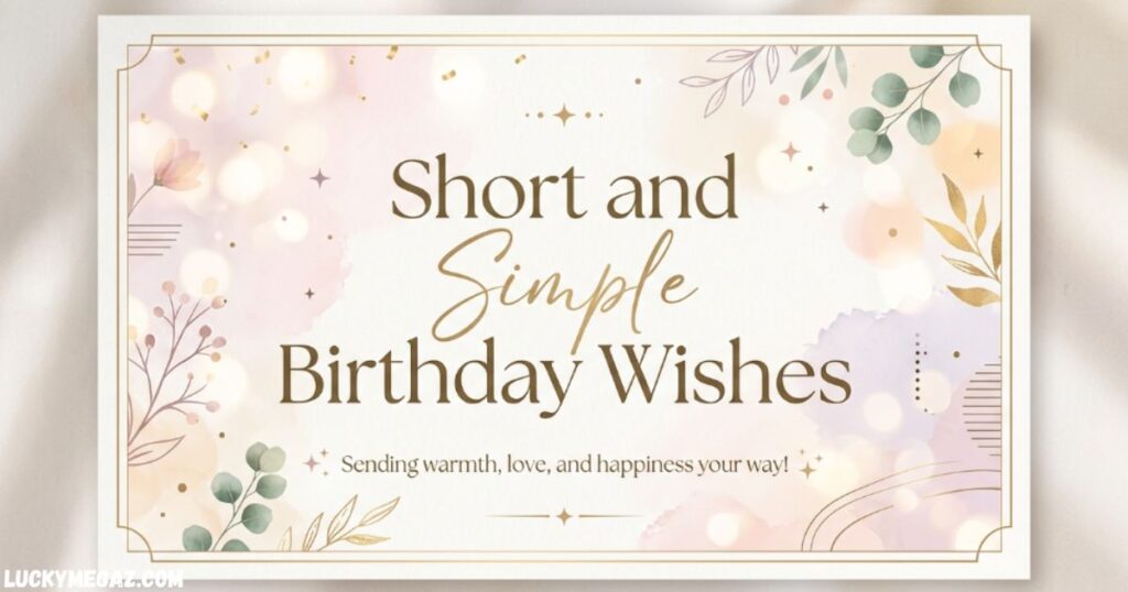 Short and Simple Birthday Wishes with brothers birthday