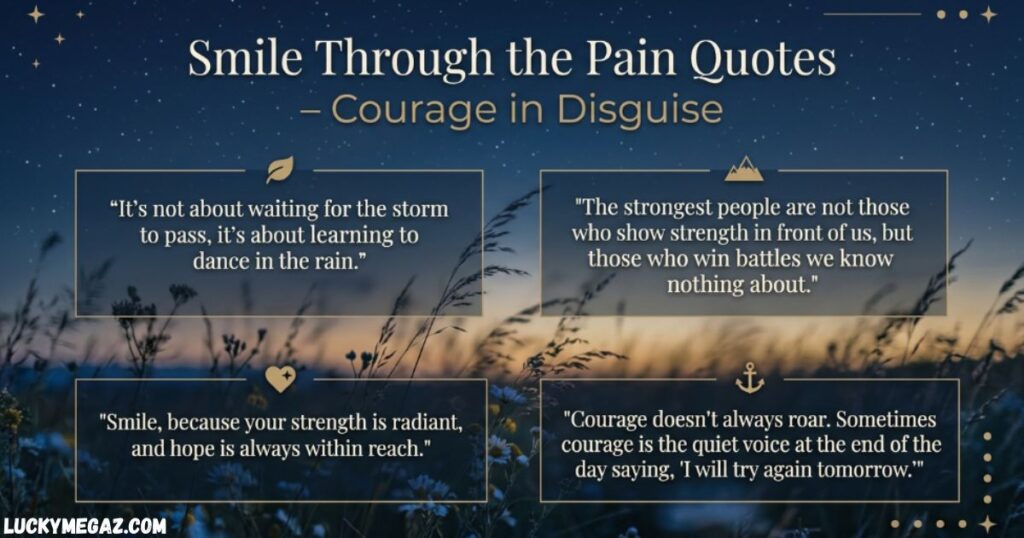 Smile Through the Pain Quotes – Courage in Disguise with Smile Behind Pain Quotes