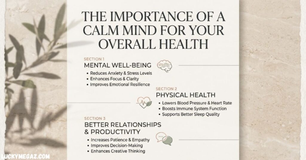 The Importance of a Calm Mind for Your Overall Health with peaceful mind quotes
